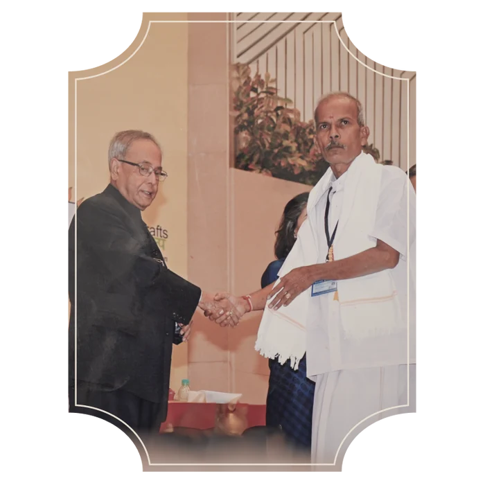 Gunasekaran V. receiving the National Award, 2012